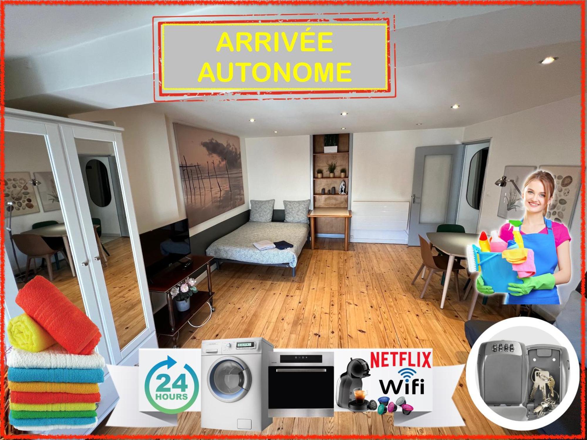 Апартаменты 018 Chic & Cosy F1 41M2 Hypercentre Wifi Smart Tv Netflix Сент-Этьен Экстерьер фото